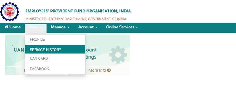 How to know EPF Account Number with UAN Step 4