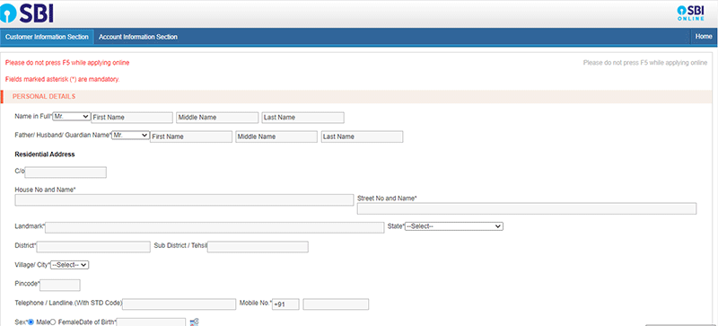 How To Open SBI SB Account