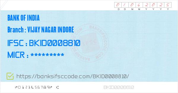 ifsc code bank of india indore