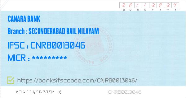 canara-bank-secunderabad-rail-nilayam-branch-ifsc-code-hyderabad-cab