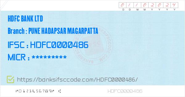 HDFC0000486 IFSC Code  Details