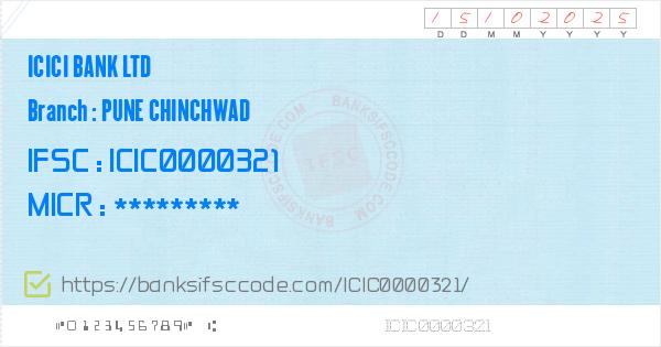 Icici Bank Ltd Pune Chinchwad Branch IFSC Code - Pune. Contact Phone ...