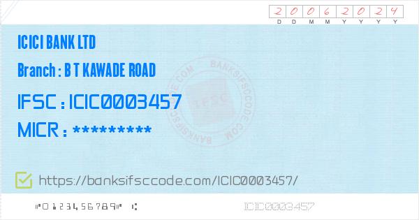 Icici Bank Ltd B T Kawade Road Branch IFSC Code - Pune ...
