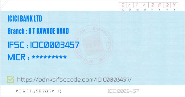 Icici Bank Ltd B T Kawade Road Branch IFSC Code - Pune ...