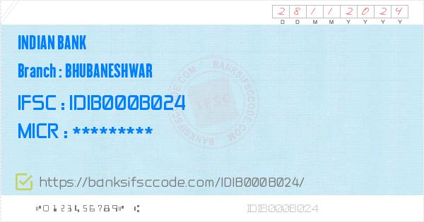 Indian Bank Bhubaneshwar Branch IFSC Code - Khurda, IB Bhubaneshwar ...