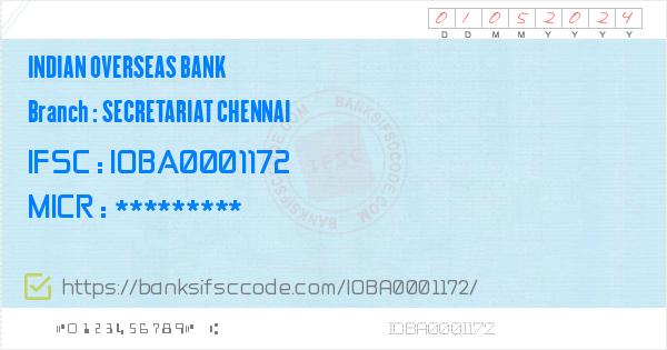 indian overseas bank phone number chennai