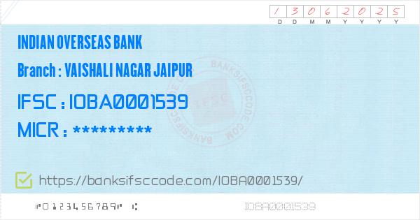 bank of india vaishali nagar jaipur ifsc code