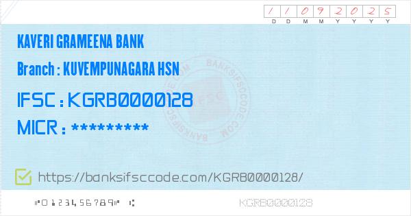 Kaveri Grameena Bank Kuvempunagara Hsn Branch Ifsc Code Hassan