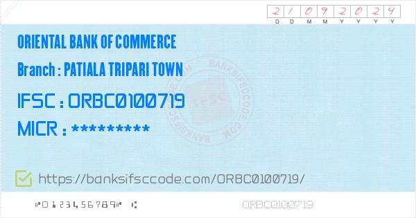 Oriental Bank Of Commerce Patiala Tripari Town Branch Ifsc Code - 