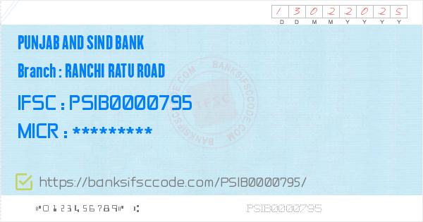 punjab-and-sind-bank-ranchi-ratu-road-branch-ifsc-code-ranchi-psb