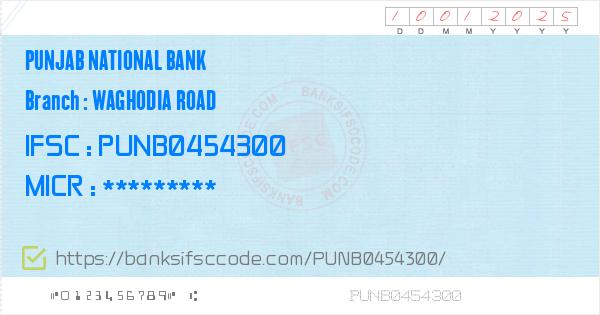 Punjab National Bank Waghodia Road Branch IFSC Code ...