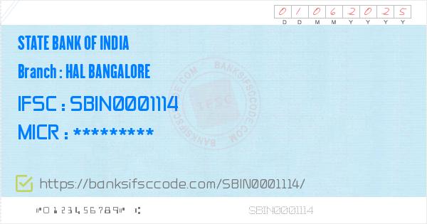 state bank of india ifsc code bangalore