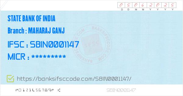 state bank of india ifsc code maharajganj