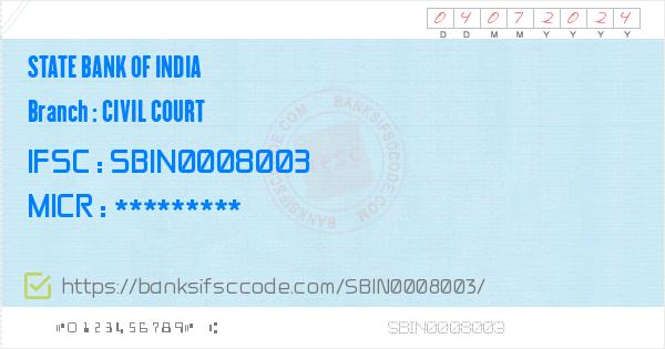 State Bank of India Civil Court Branch IFSC Code Mirzapur SBI Civil