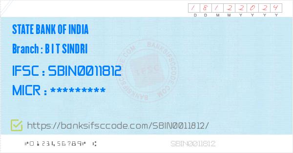 State Bank Of India B I T Sindri Branch IFSC Code - Dhanbad, SBI B I T ...