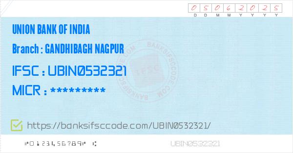 ifsc code of union bank of india wadi branch nagpur