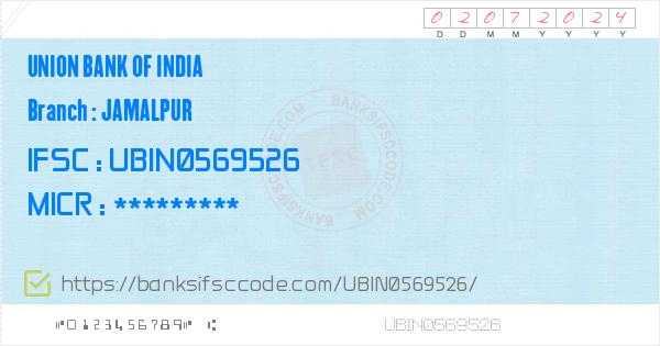 Union Bank of India Jamalpur Branch IFSC Code - Jaunpur ...